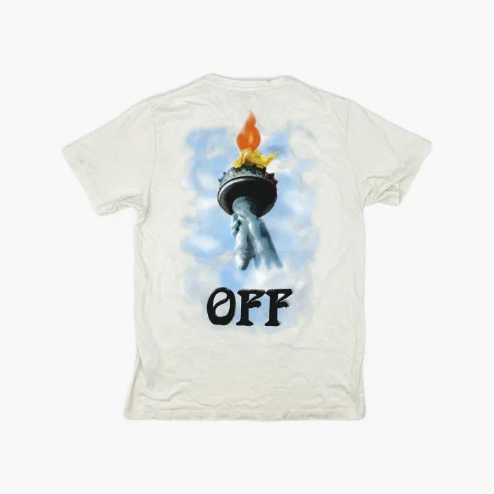 Off-White OFF-WHITE Liberty Print Cotton Short Sleeve T-shirt 0079 Size US XL / EU 56 / 4 - 3 Thumbnail