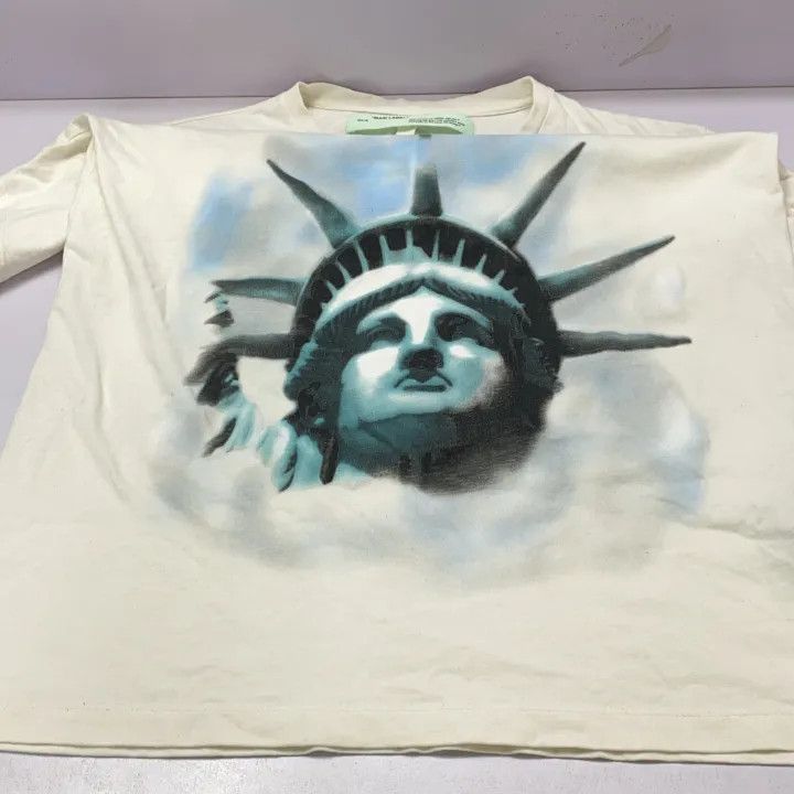 Off-White OFF-WHITE Liberty Print Cotton Short Sleeve T-shirt 0079 Size US XL / EU 56 / 4 - 13 Thumbnail
