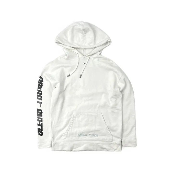 Off-White Off-White Marilyn Monroe Hoodie in White 0079 Size US XXS / EU 40 - 2 Thumbnail