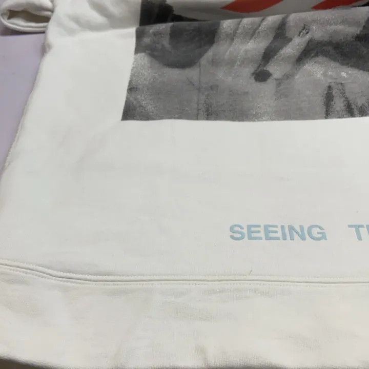 Off-White Off-White Marilyn Monroe Hoodie in White 0079 Size US XXS / EU 40 - 20 Thumbnail