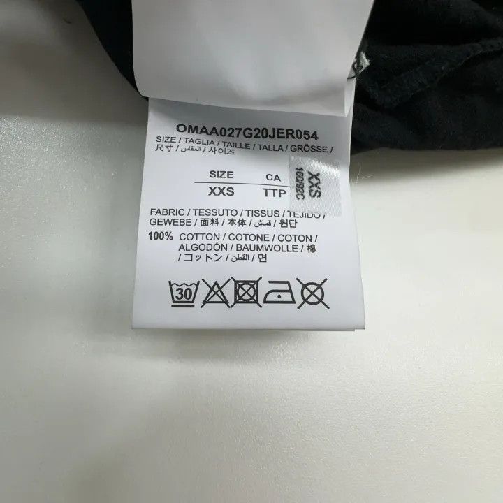 Off-White Off-White Classic Black Short Sleeve T-Shirt 0079 Size US XXS / EU 40 - 2 Thumbnail