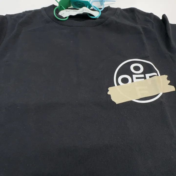 Off-White Off-White Classic Black Short Sleeve T-Shirt 0079 Size US XXS / EU 40 - 4 Thumbnail