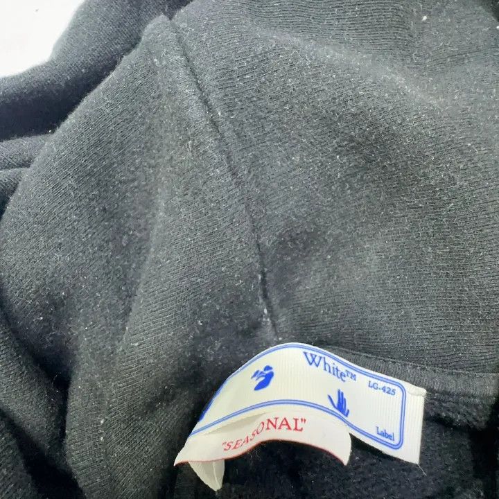 Off-White Off-White Black Logo Cotton Hoodie 0079 Size US S / EU 44-46 / 1 - 5 Thumbnail