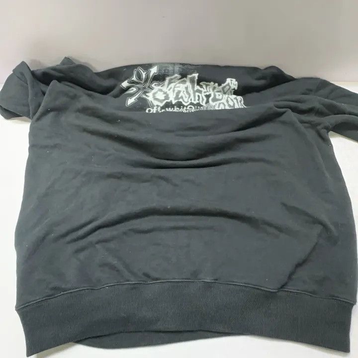 Off-White Off-White Black Logo Cotton Hoodie 0079 Size US S / EU 44-46 / 1 - 12 Thumbnail