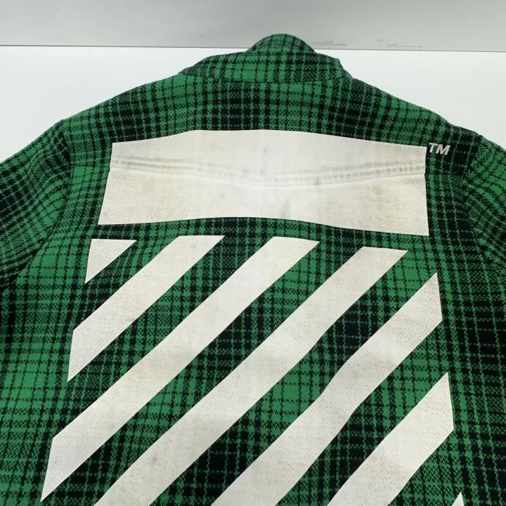 Off-White OFF-WHITE Green Plaid Casual Long Sleeve Shirt 0079 Size US XS / EU 42 / 0 - 11 Thumbnail