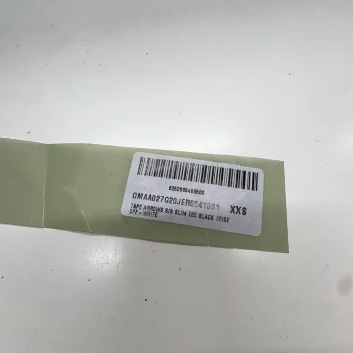 Off-White Off-White Classic Black Tape Arrow T-Shirt 0079 Size US XXS / EU 40 - 4 Thumbnail