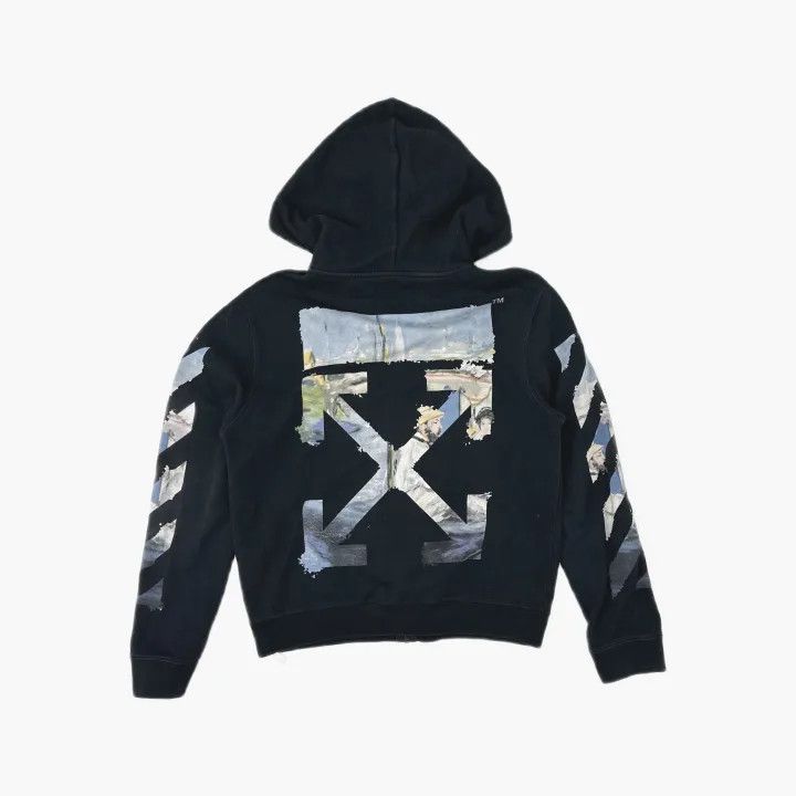 Off-White Off-White Abstract Art Zip Hoodie for Couples 0079 Size US L / EU 52-54 / 3 - 3 Thumbnail