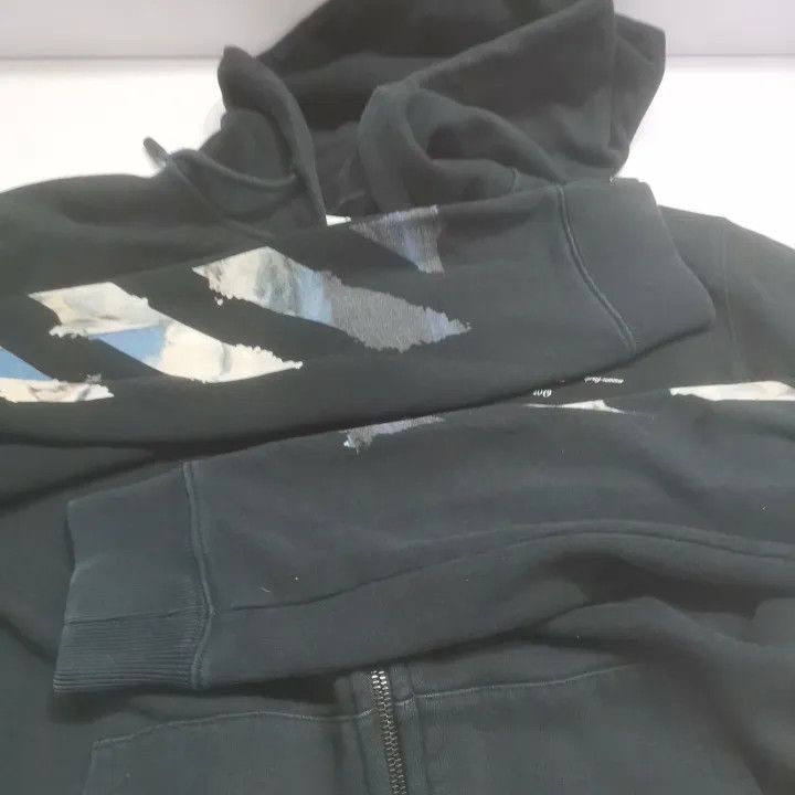 Off-White Off-White Abstract Art Zip Hoodie for Couples 0079 Size US L / EU 52-54 / 3 - 11 Thumbnail