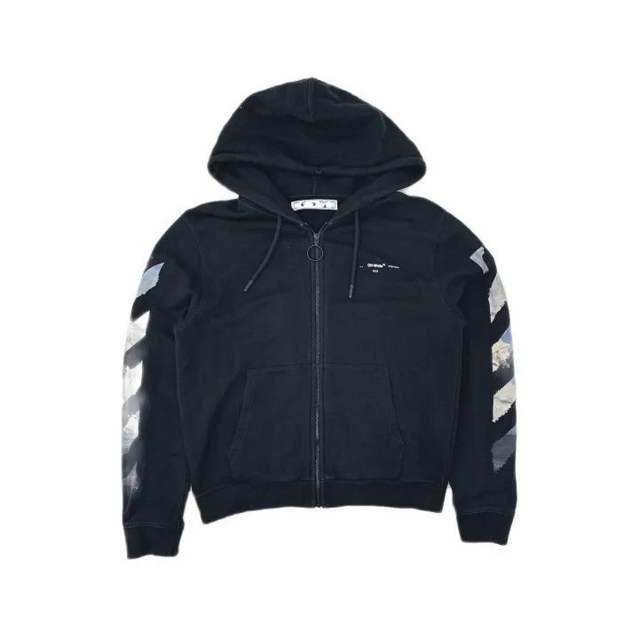 Off-White Off-White Abstract Art Zip Hoodie for Couples 0079 Size US L / EU 52-54 / 3 - 2 Thumbnail