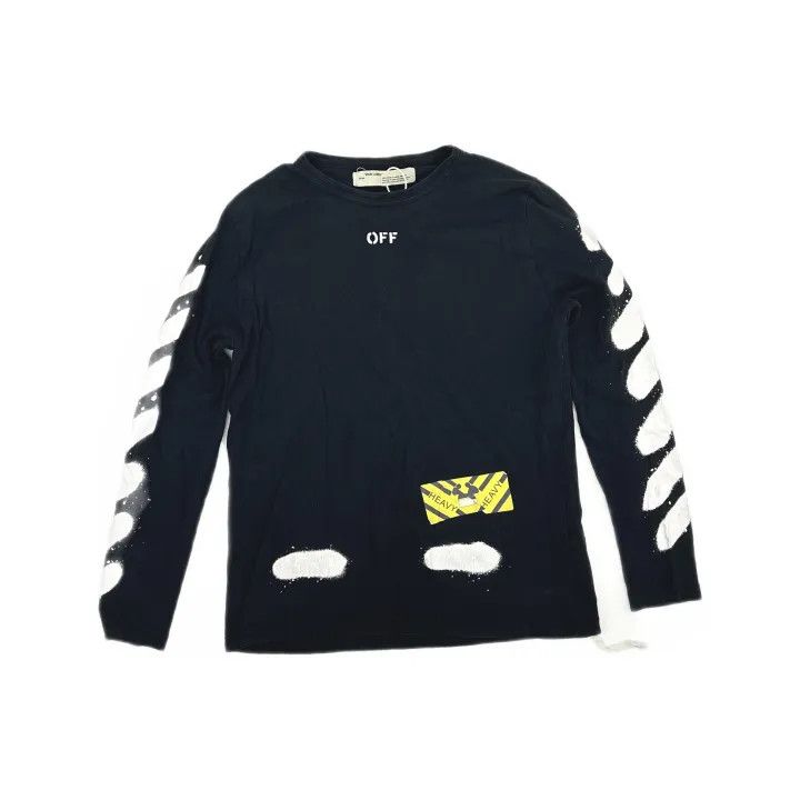 Off-White Off-White Black Tiger Stripe Long Sleeve T-Shirt 0079 Size US XL / EU 56 / 4 - 2 Thumbnail