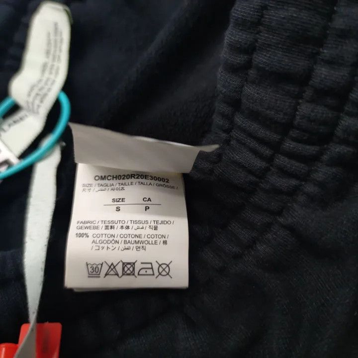 Off-White Off-White Black Striped Cotton Joggers for Men 0079 Size US 27 - 5 Thumbnail