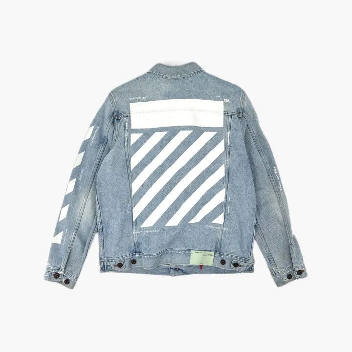 Off-White Off-White Printed Denim Jacket for Men 0079 Size US S / EU 44-46 / 1 - 3 Thumbnail