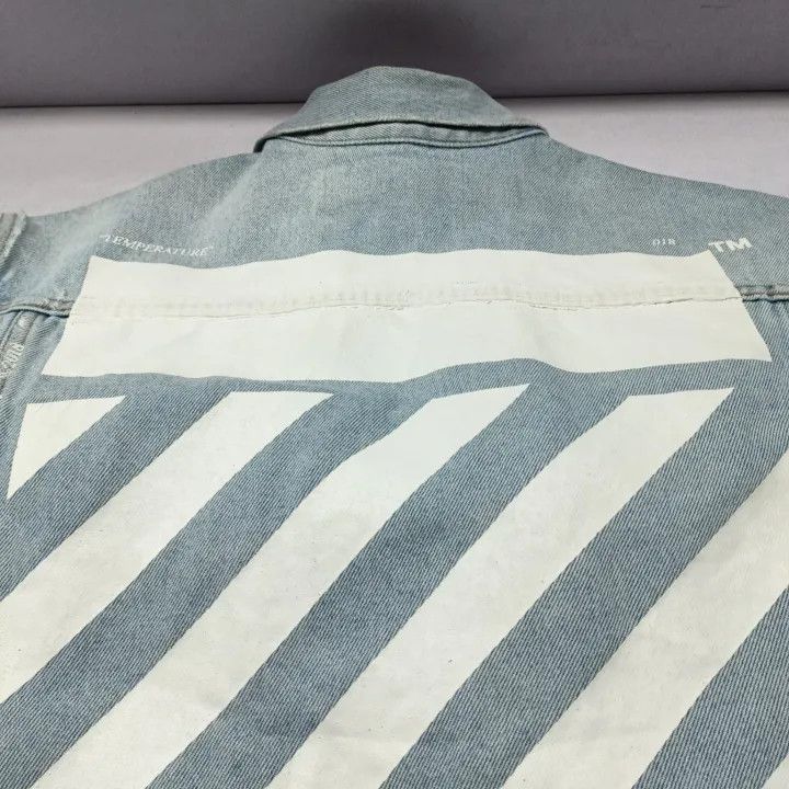 Off-White Off-White Printed Denim Jacket for Men 0079 Size US S / EU 44-46 / 1 - 7 Thumbnail
