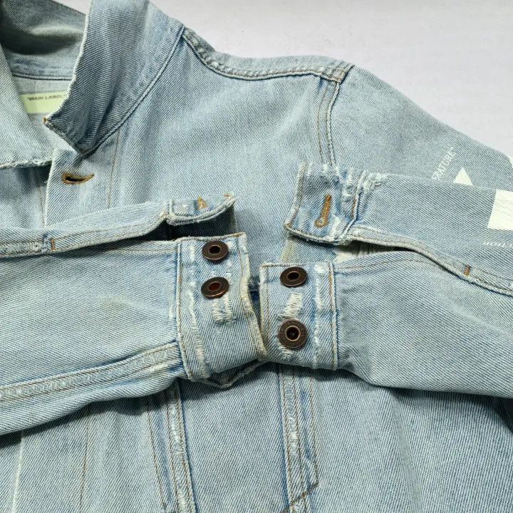 Off-White Off-White Printed Denim Jacket for Men 0079 Size US S / EU 44-46 / 1 - 10 Thumbnail