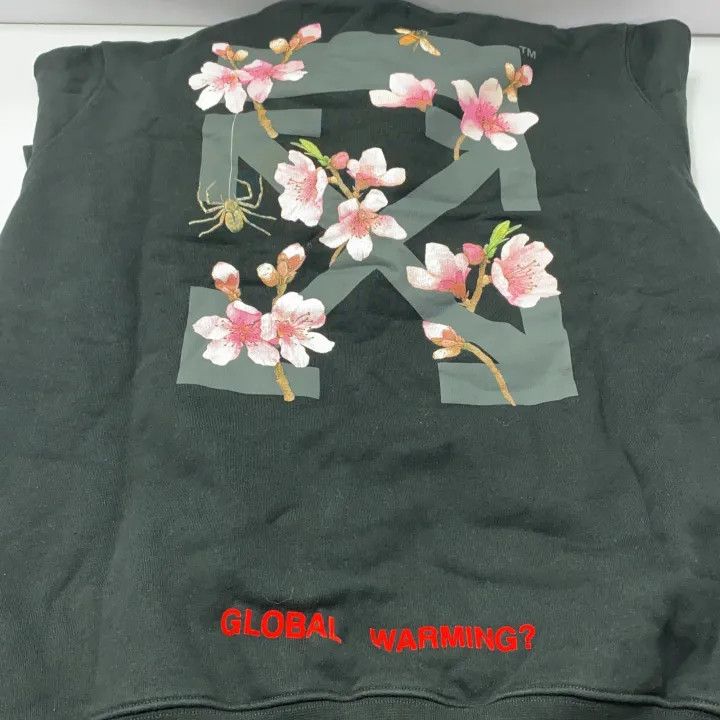 Off-White Off-White Floral Print Sweatshirt in Black 0079 Size US M / EU 48-50 / 2 - 8 Thumbnail