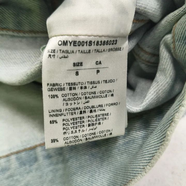 Off-White Off-White Blue Graphic Denim Jacket for Men 0079 Size US S / EU 44-46 / 1 - 4 Thumbnail