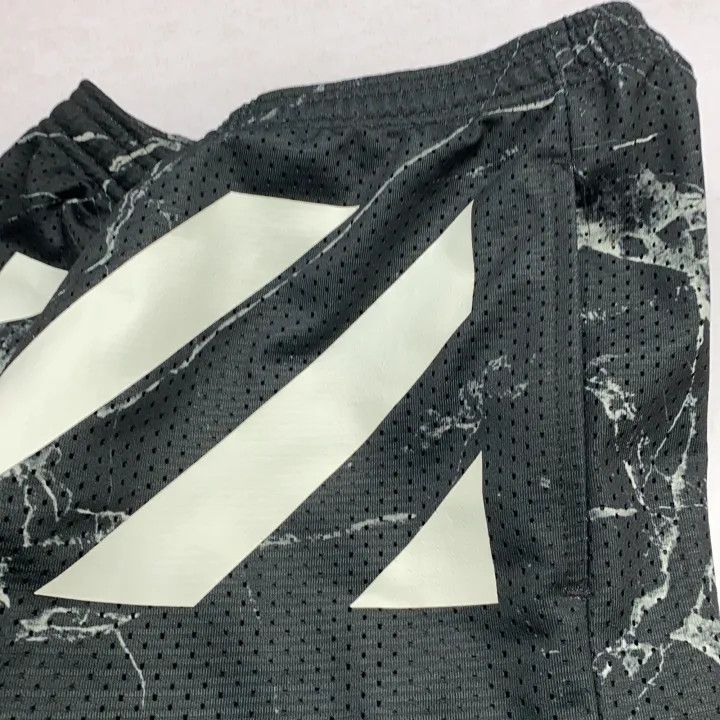 Off-White Off-White Black Marble Print Mesh Shorts 0079 Size US 32 / EU 48 - 7 Thumbnail