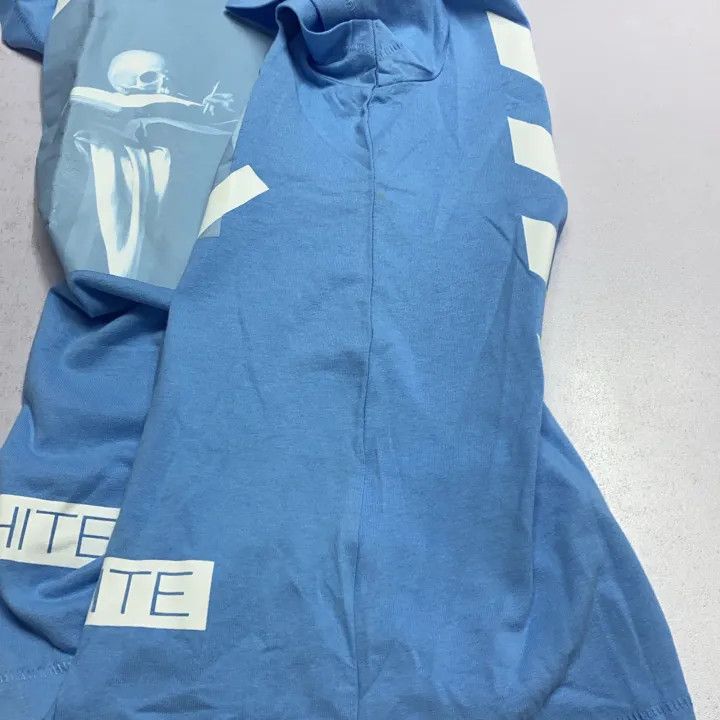Off-White OFF-WHITE Blue Skull Oil Painting T-Shirt 0079 Size US XXS / EU 40 - 16 Thumbnail