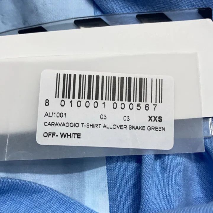 Off-White OFF-WHITE Blue Skull Oil Painting T-Shirt 0079 Size US XXS / EU 40 - 5 Thumbnail