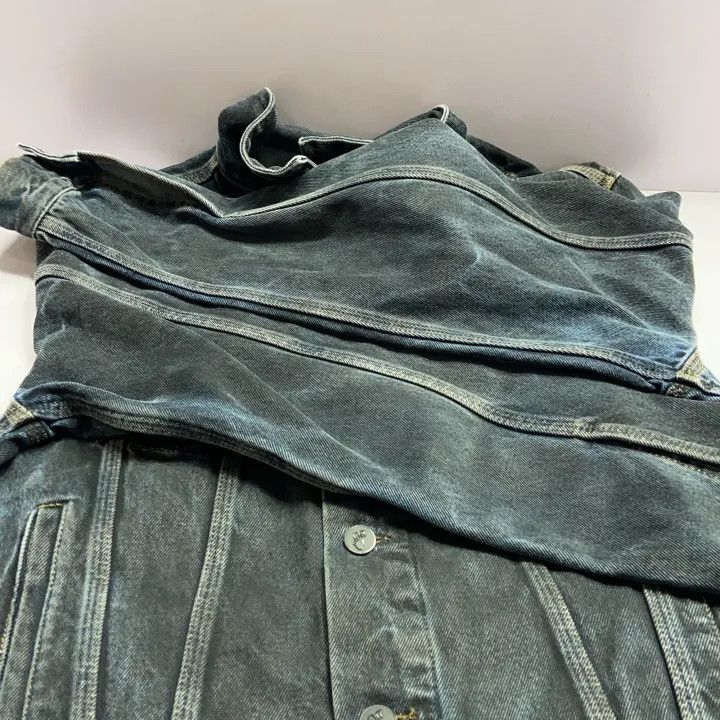 Off-White Off-White Black Denim Jacket with Logo Print 0079 Size US S / EU 44-46 / 1 - 9 Thumbnail