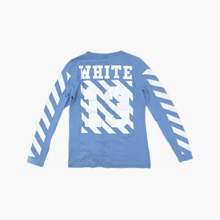 Off-White Off-White Long Sleeve Stripe T-Shirt 0079 Size US S / EU 44-46 / 1 - 3 Thumbnail