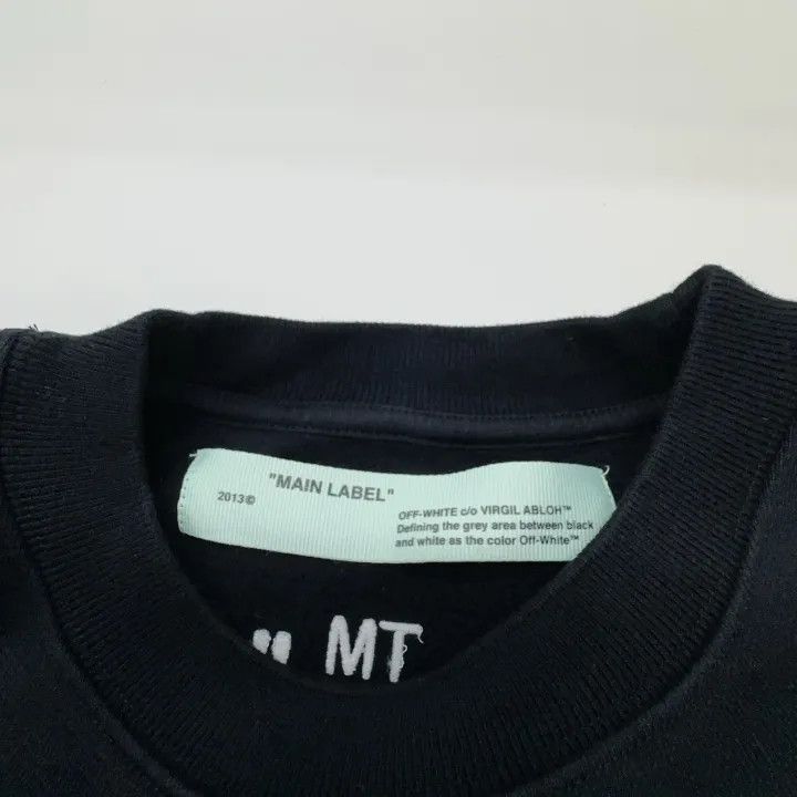 Off-White Off-White Crew Neck Long Sleeve Black Sweatshirt 0079 Size US S / EU 44-46 / 1 - 2 Thumbnail