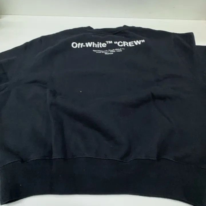 Off-White Off-White Crew Neck Long Sleeve Black Sweatshirt 0079 Size US S / EU 44-46 / 1 - 4 Thumbnail