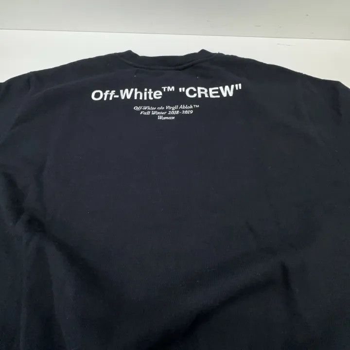 Off-White Off-White Crew Neck Long Sleeve Black Sweatshirt 0079 Size US S / EU 44-46 / 1 - 8 Thumbnail