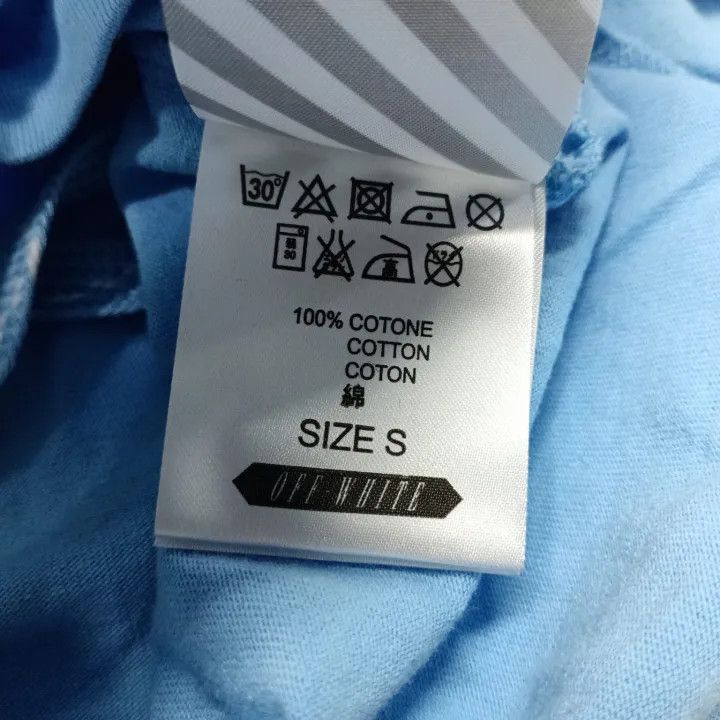 Off-White Off-White C/O Long Sleeve Striped T-Shirt 0079 Size US S / EU 44-46 / 1 - 5 Thumbnail