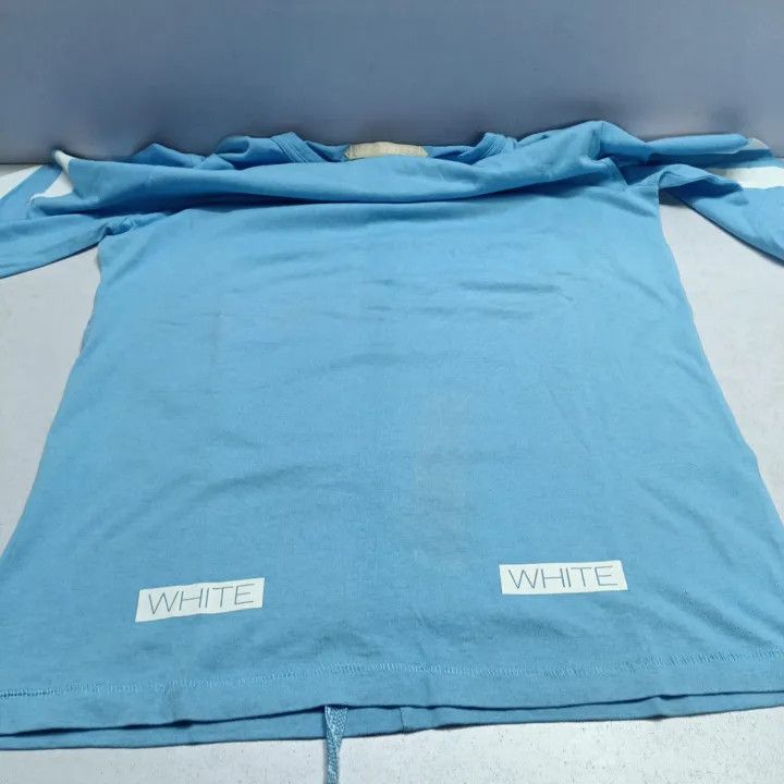 Off-White Off-White Long Sleeve Striped T-Shirt Unisex Blue 0079 Size US S / EU 44-46 / 1 - 9 Thumbnail
