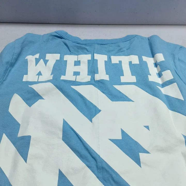 Off-White Off-White Long Sleeve Striped T-Shirt Unisex Blue 0079 Size US S / EU 44-46 / 1 - 7 Thumbnail