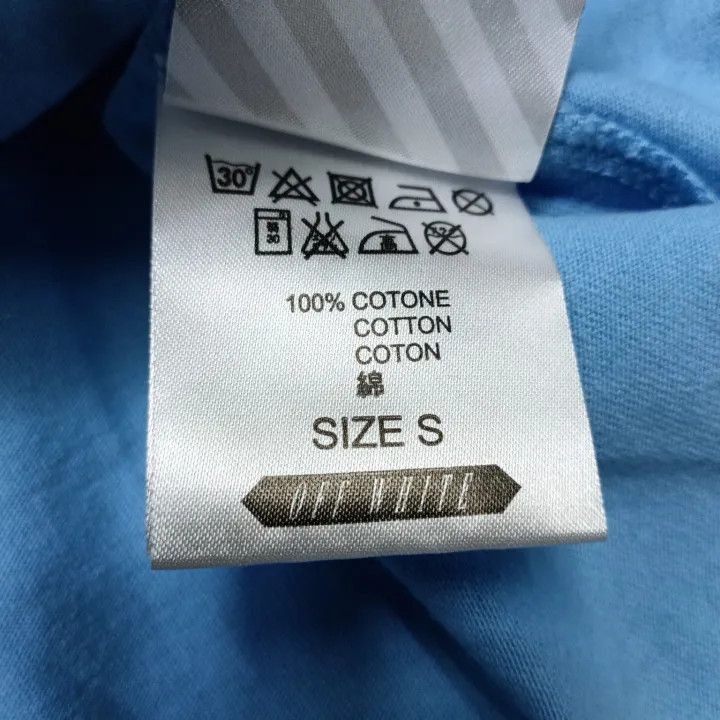 Off-White Off-White Long Sleeve Striped T-Shirt Unisex Blue 0079 Size US S / EU 44-46 / 1 - 5 Thumbnail