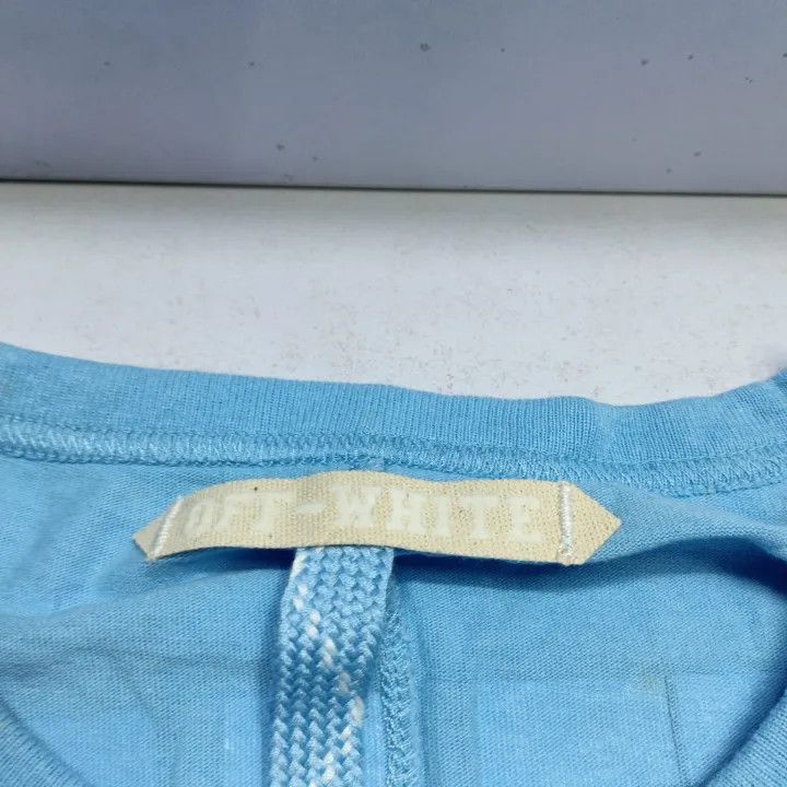 Off-White Off-White Long Sleeve Striped T-Shirt Unisex Blue 0079 Size US S / EU 44-46 / 1 - 4 Thumbnail