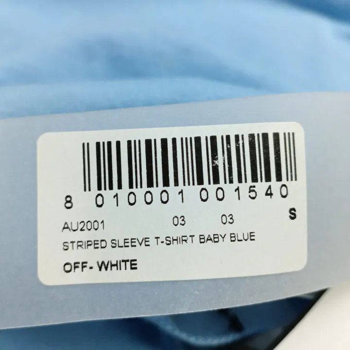 Off-White Off-White Long Sleeve Striped T-Shirt Unisex Blue 0079 Size US S / EU 44-46 / 1 - 6 Thumbnail