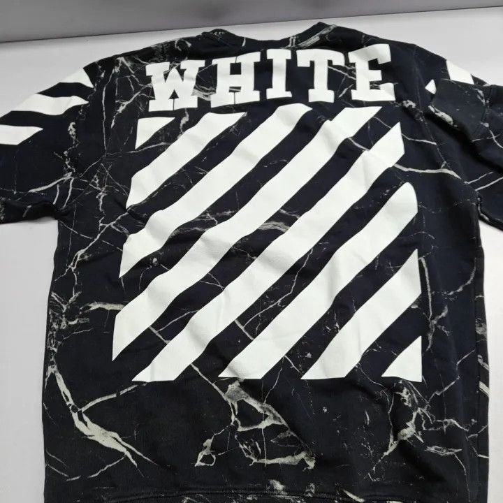 Off-White Off-White Black Marble Pattern Sweatshirt 0079 Size US XS / EU 42 / 0 - 7 Thumbnail