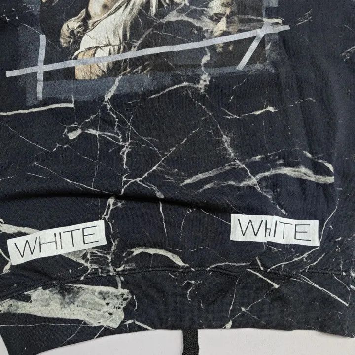 Off-White Off-White Black Marble Pattern Sweatshirt 0079 Size US XS / EU 42 / 0 - 12 Thumbnail