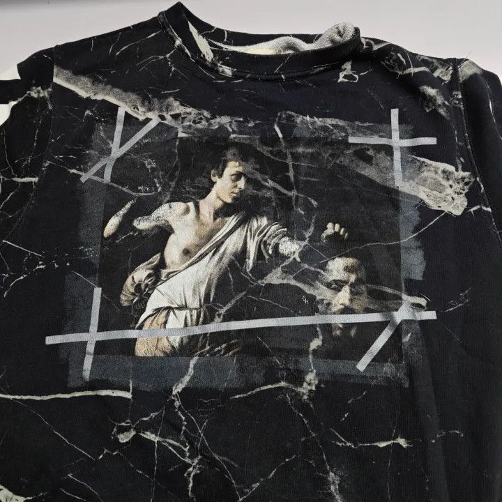 Off-White Off-White Black Marble Pattern Sweatshirt 0079 Size US XS / EU 42 / 0 - 9 Thumbnail