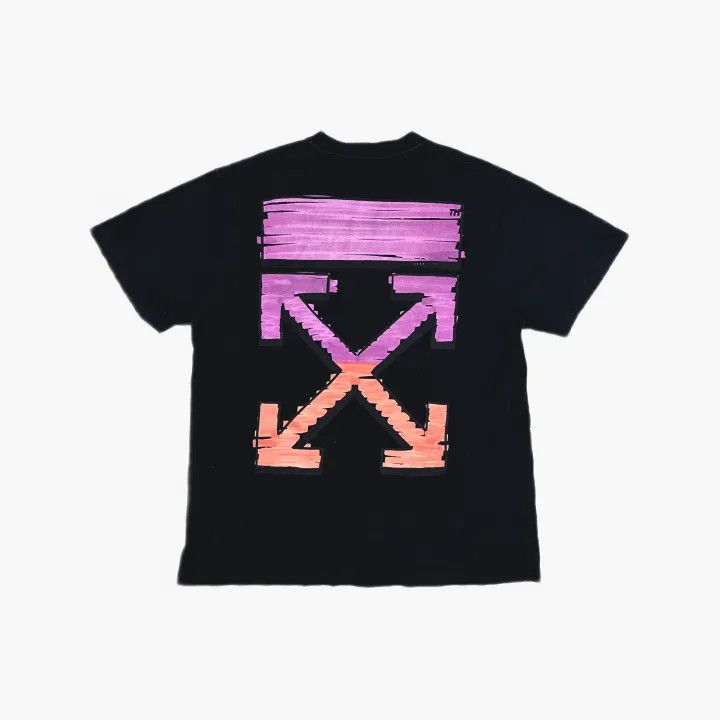 Off-White Off-White Black Short Sleeve T-Shirt with Arrow Design 0079 Size US S / EU 44-46 / 1 - 3 Thumbnail