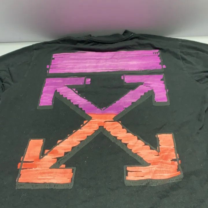 Off-White Off-White Black Short Sleeve T-Shirt with Arrow Design 0079 Size US S / EU 44-46 / 1 - 7 Thumbnail