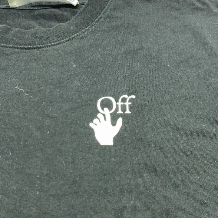 Off-White Off-White Black Short Sleeve T-Shirt with Arrow Design 0079 Size US S / EU 44-46 / 1 - 9 Thumbnail