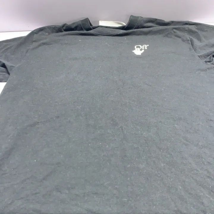 Off-White Off-White Black Short Sleeve T-Shirt with Arrow Design 0079 Size US S / EU 44-46 / 1 - 14 Thumbnail