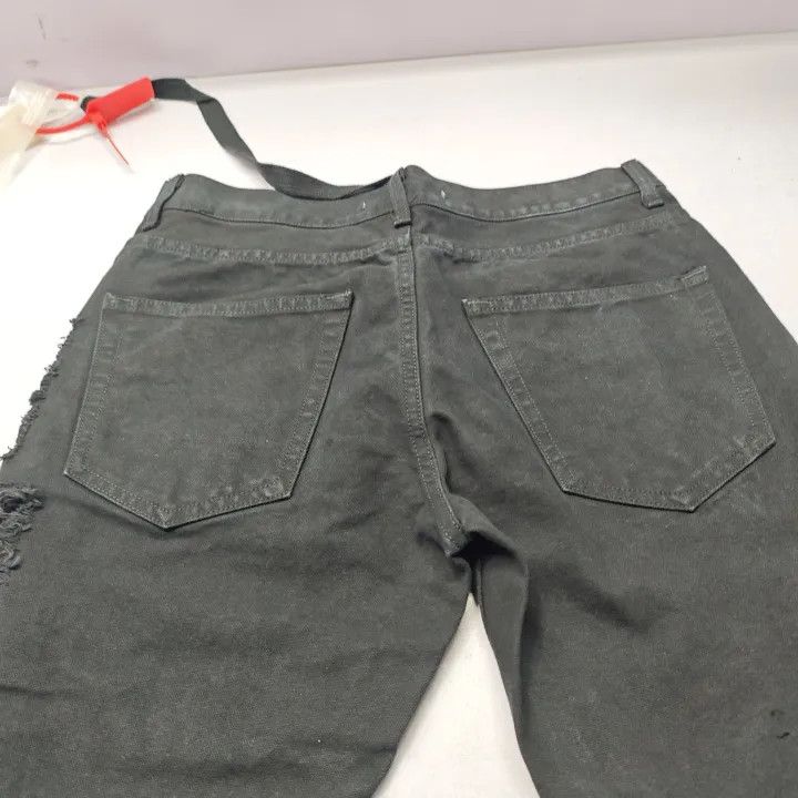 Off-White Off-White Distressed Slim Fit Black Jeans 0079 Size US 31 - 13 Thumbnail