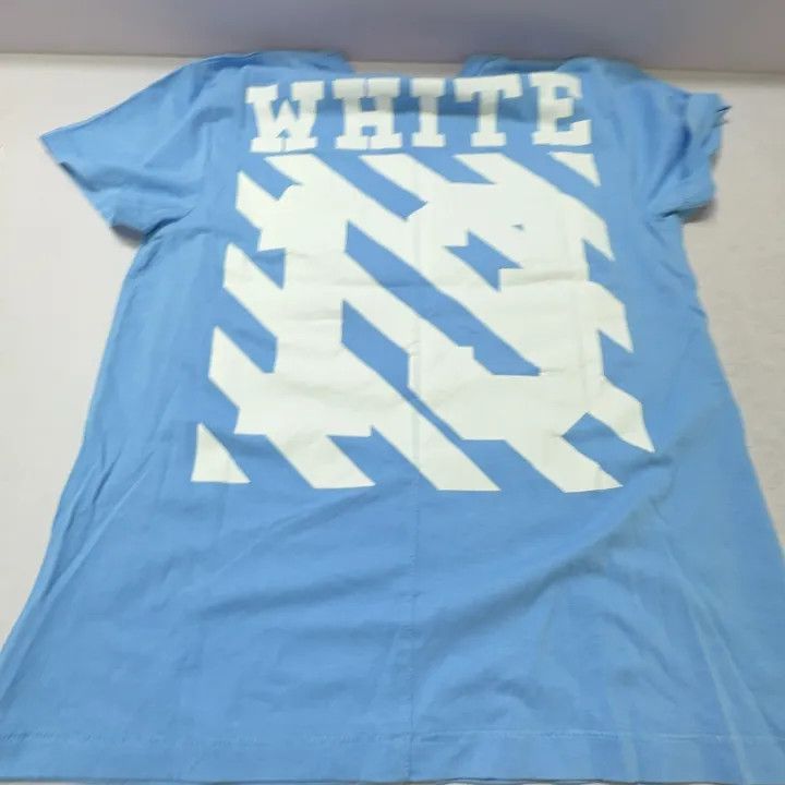 Off-White Off-White Blue Skull Painting T-Shirt 0079 Size US XXS / EU 40 - 10 Thumbnail
