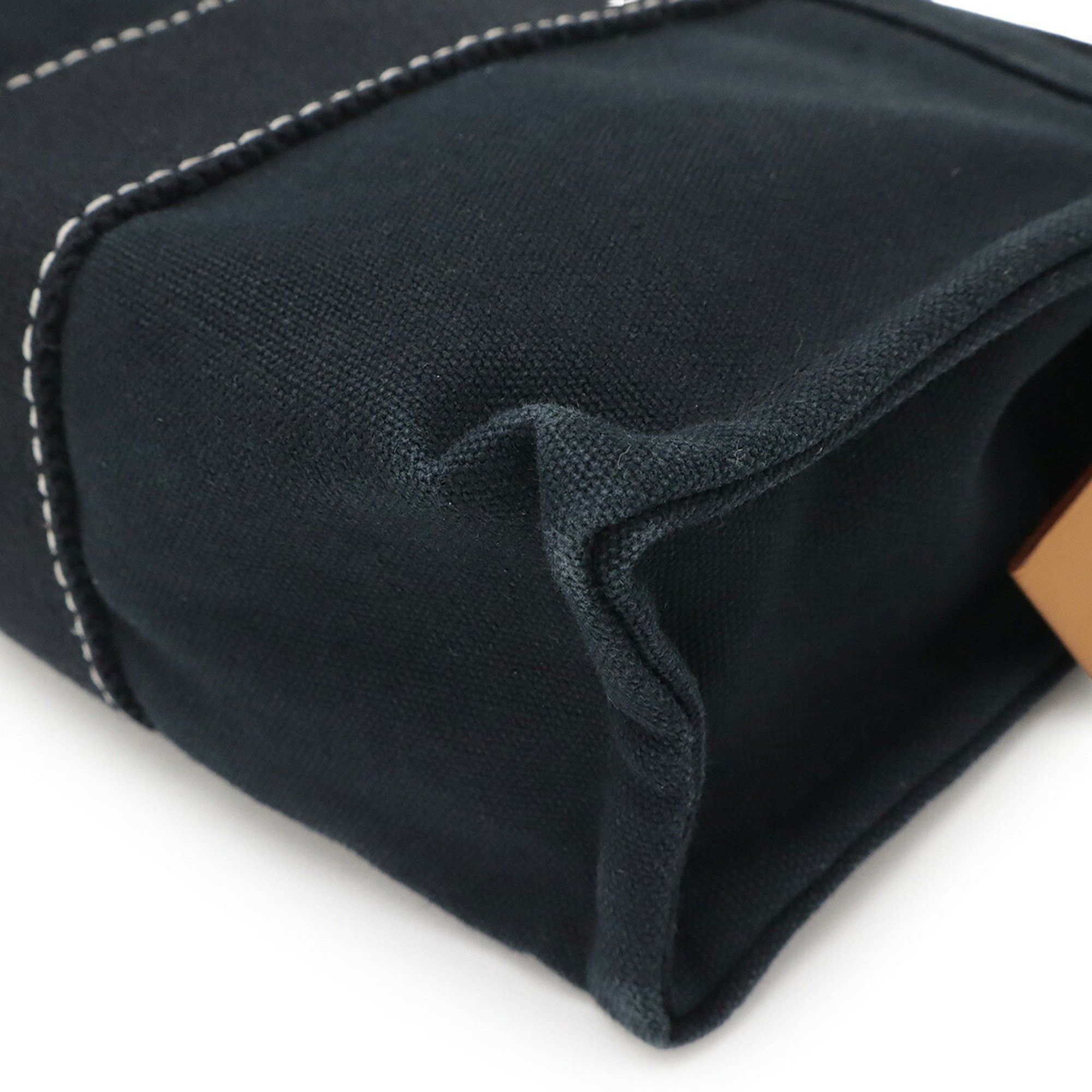 Hermes HERMES Deauville Pouch Travel Multi-Case Canvas Black Size ONE SIZE - 4 Thumbnail