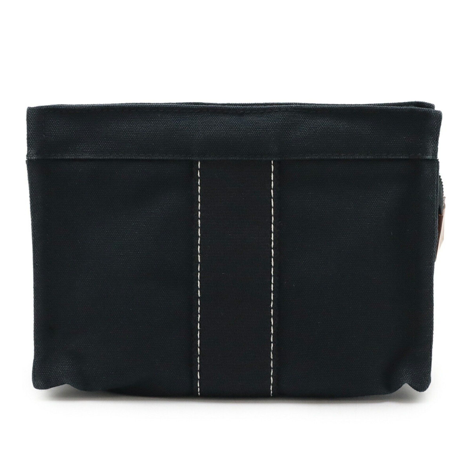 Hermes HERMES Deauville Pouch Travel Multi-Case Canvas Black Size ONE SIZE - 2 Thumbnail
