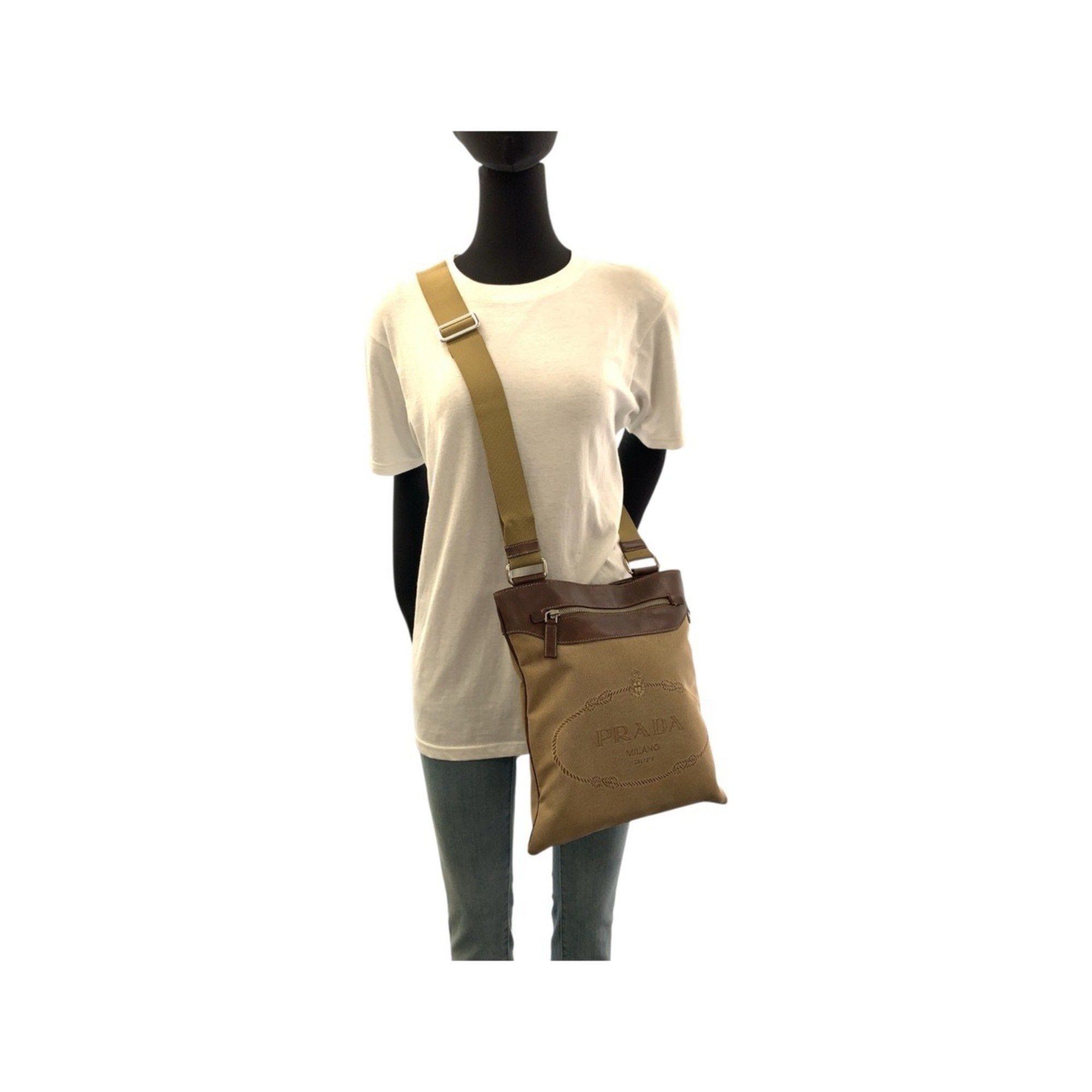 Prada Prada Logo Jacquard shoulder Size ONE SIZE - 9 Thumbnail