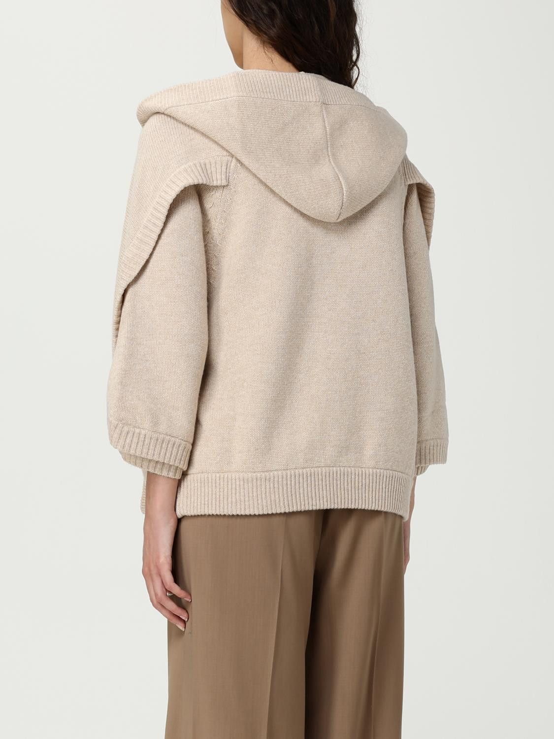 Max Mara Max Mara Sweater Woman Sand Size XS / US 0-2 / IT 36-38 - 3 Thumbnail