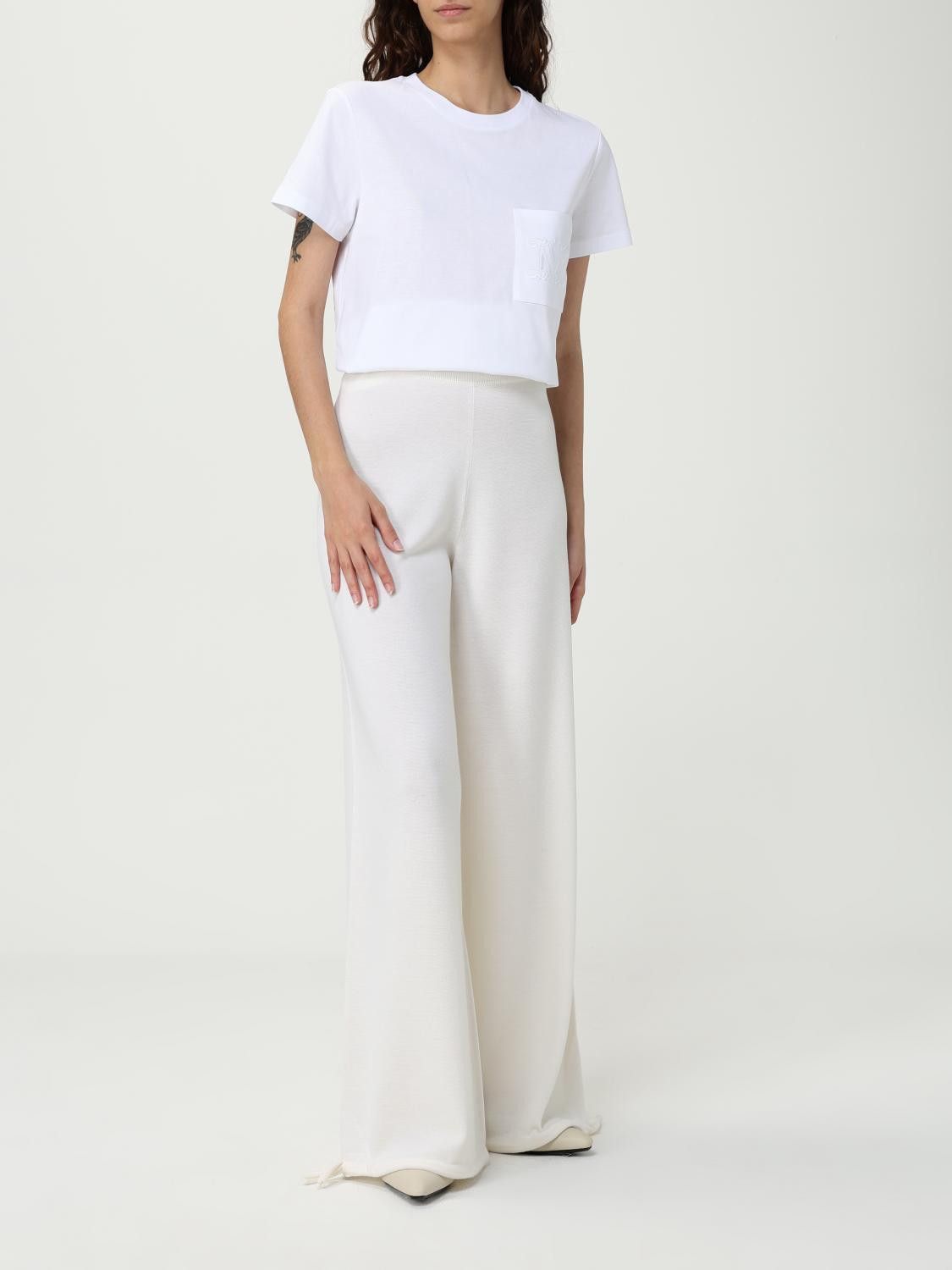 Max Mara Max Mara T-Shirt Woman White Size S / US 4 / IT 40 - 2 Thumbnail