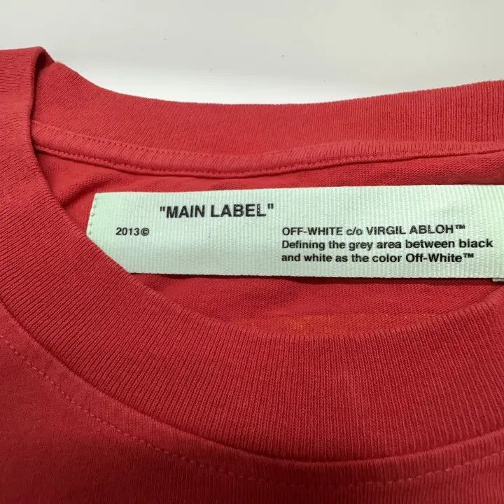 Off-White Off-White Red Short Sleeve T-Shirt 0079 Size US L / EU 52-54 / 3 - 2 Thumbnail