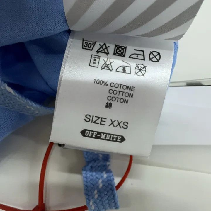 Off-White Off-White Skull Painting T-Shirt in Blue 0079 Size US XXS / EU 40 - 3 Thumbnail